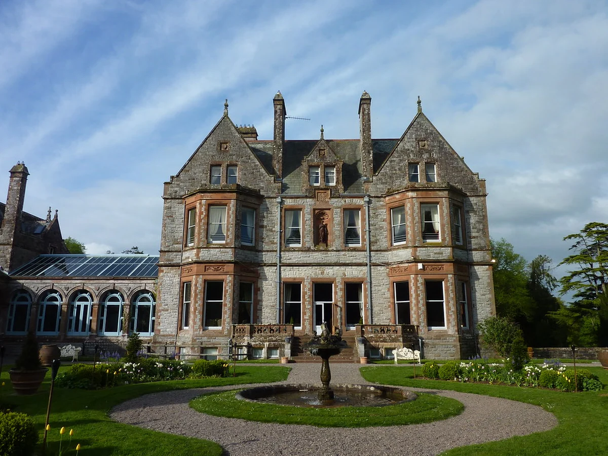 Residential home exterior in a European city